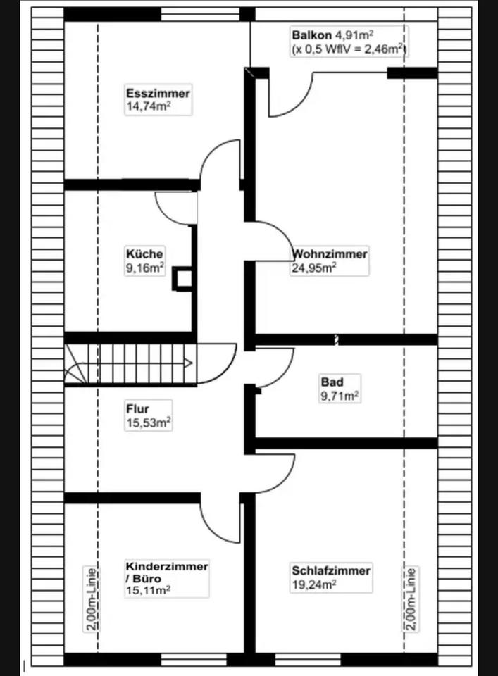 Thumbnail-Helle 4-Zimmer Dachgeschosswohnung mit Balkon in Bad Schönborn