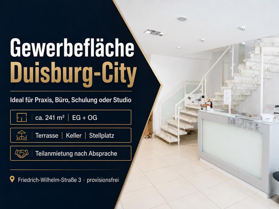 Thumbnail-Gewerbefläche Duisburg-City | Büro Praxis Schulung EG+OG