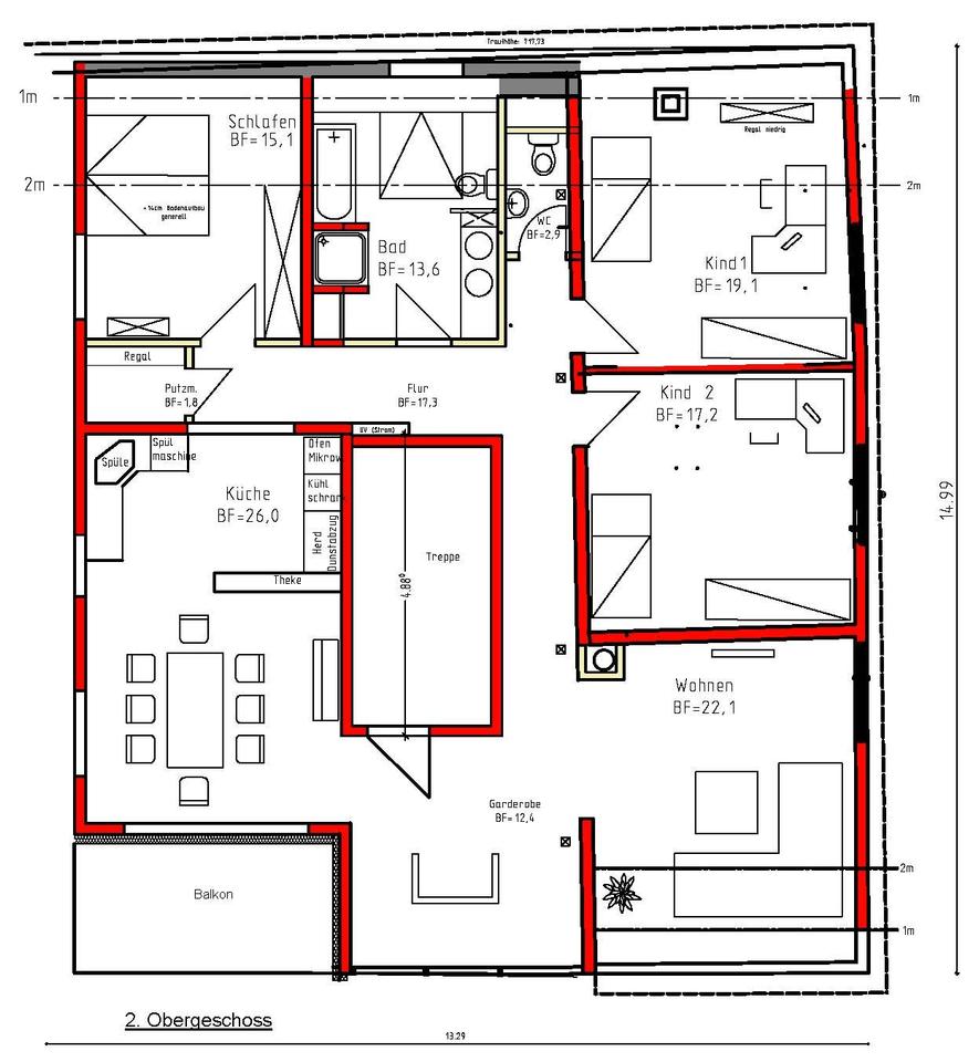 Thumbnail-4 Z.-Wohnung in Blumberg- Riedöschingen mit 1-Garage zu vermieten