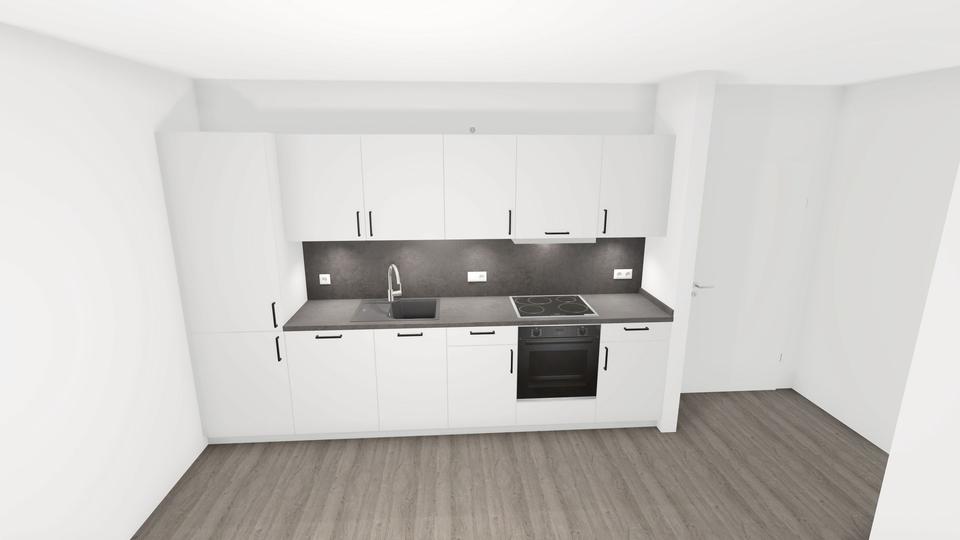 Thumbnail-Moderne 2-Zimmer-Wohnung im Obergeschoss mit hochwertiger Einbauküche