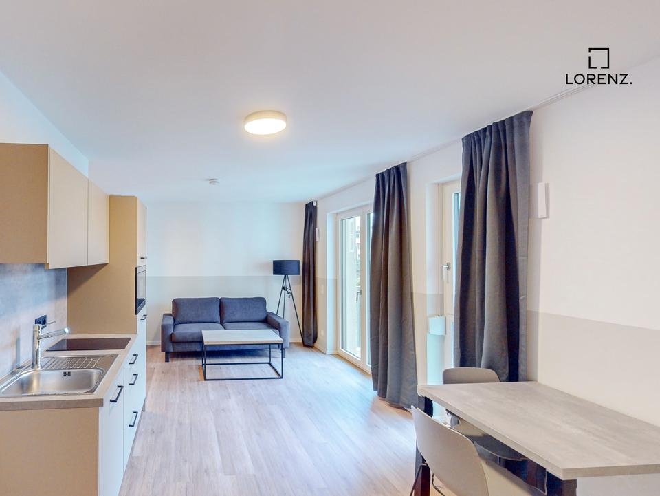 Thumbnail-Möbliertes 1-Zimmer-Apartment mit Balkon!