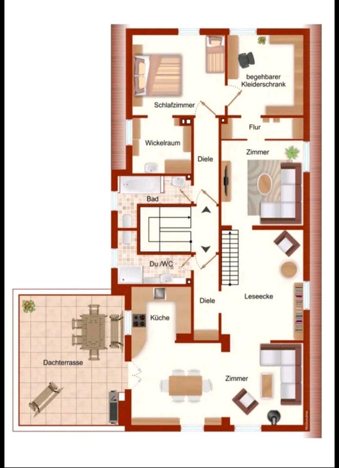 Thumbnail-135qm Wohnung mit ausgebauten Dachboden als Nutzfläche