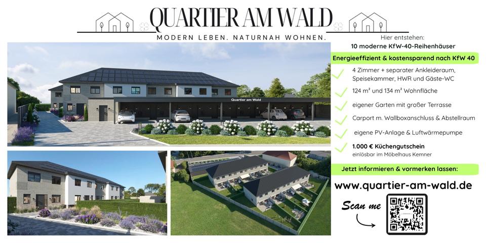 Thumbnail-NEUBAU!KfW-40 Reihenhäuser|4-Zimmer+Ankleide|HWR|2 Bäder|Garten