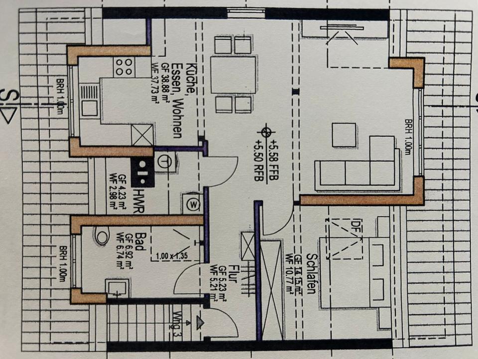 Thumbnail-Dachgeschosswohnung 2 Zimmer Wohnung