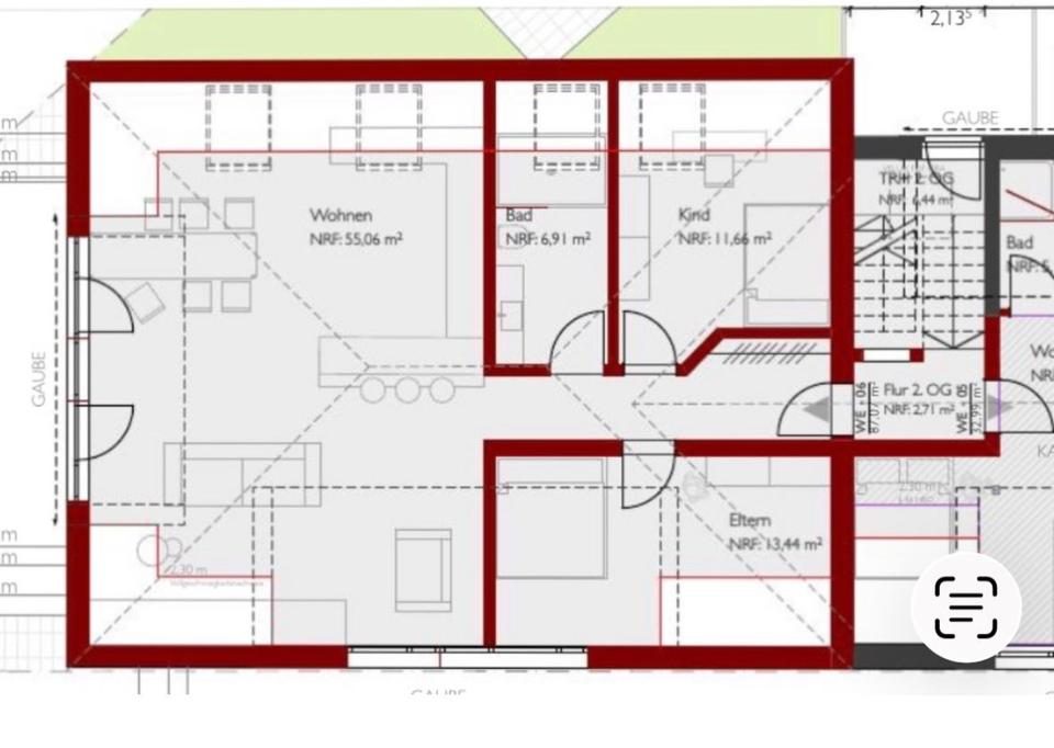 Thumbnail-Lichtdurchflutete Dachgeschosswohnung 3 ZKB zum 01.05.2026