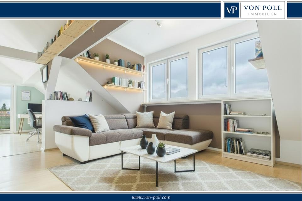 Thumbnail-Lichtdurchflutete 4 Zimmer Dachgeschosswohnung mit 2 Balkonen