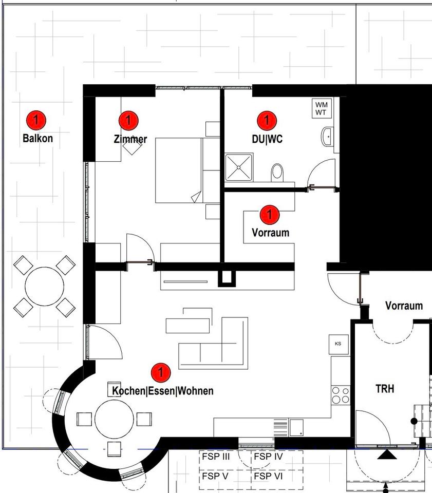 Thumbnail-Schöne 1,5 Zimmer-Wohnung in ruhiger Lage
