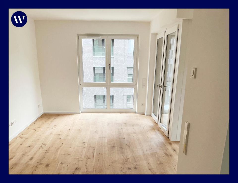 Thumbnail-Helle 2 Zimmer mit Loggia im Neubau, Einbauküche, Parkett, Tagelichtbad mit Walk-In-Dusche, Aufzug