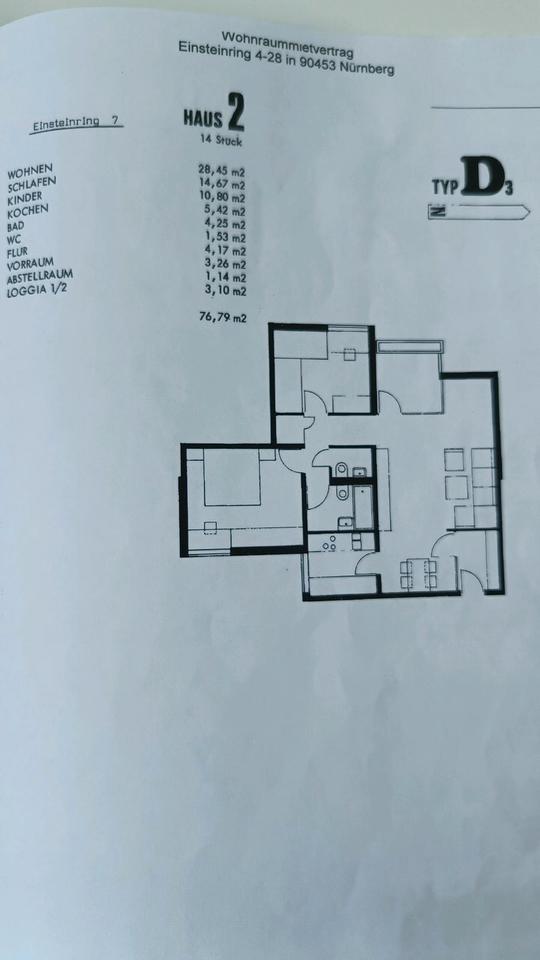 Thumbnail-3-Zimmer-Wohnung zu vermieten