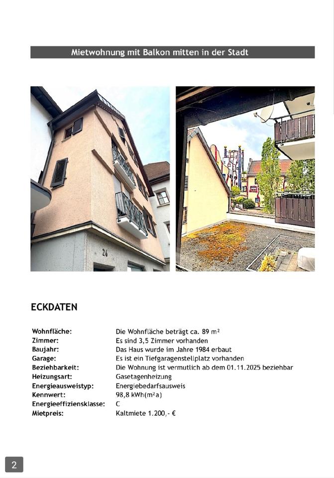 Thumbnail-3,5-Zimmer-Wohnung am Marktplatz von Plochingen zu vermieten