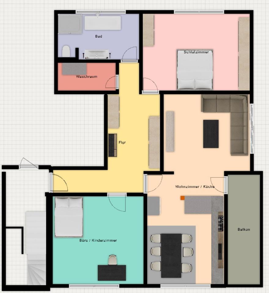 Thumbnail-3-Zimmer Wohnung auf dem Land - Erstbezug nach Komplettsanierung