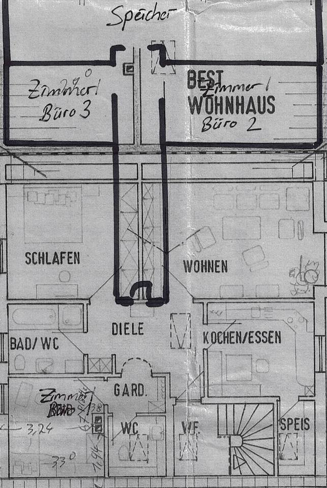 Thumbnail-Ruhige, inmitten der Natur gelegene, sanierte 109 qm Wohnung