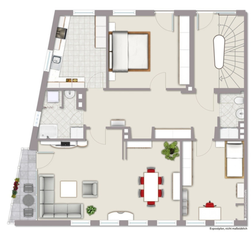 Thumbnail-3ZKB in der Siegener Oberstadt, 119 m², Balkon & große Terrasse
