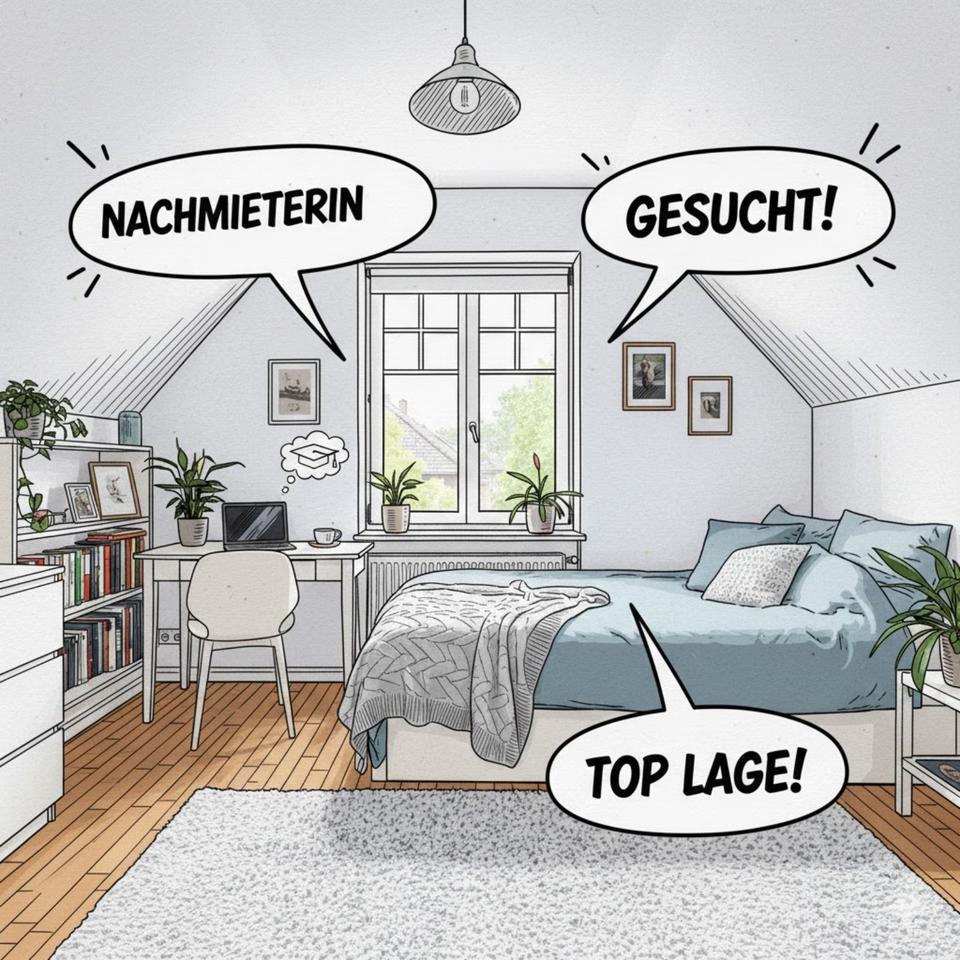 Thumbnail-Gemütliches Zimmer in Mädchen-WG – Top Lage zur MHH! (Nachmieter)