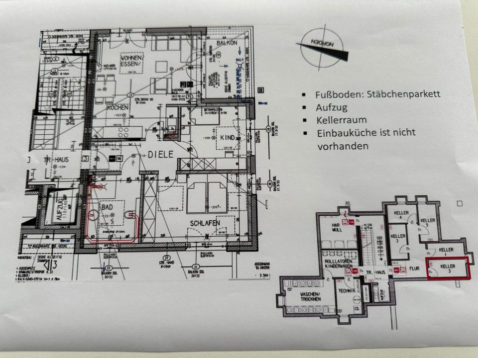Thumbnail-1 Wohnung in WD, 3 Zi.KB zum 1.03.2026 zu vermieten