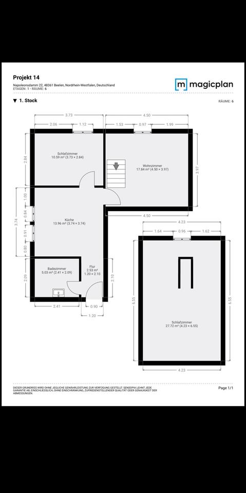 Thumbnail-Helle 3-Zimmer-Wohnung mit ausgebautem Dachboden