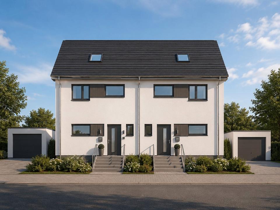 Thumbnail-Moderne Neubau Doppelhaushälfte mit Gestaltungsspielraum