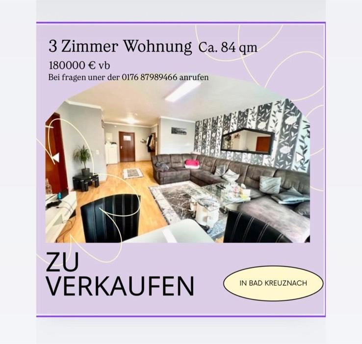 Thumbnail-3-Zimmer-Wohnung in Bad Kreuznach – ca. 84 qm