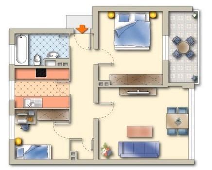 Thumbnail-3 Zimmer Einbauküche und Balkon!