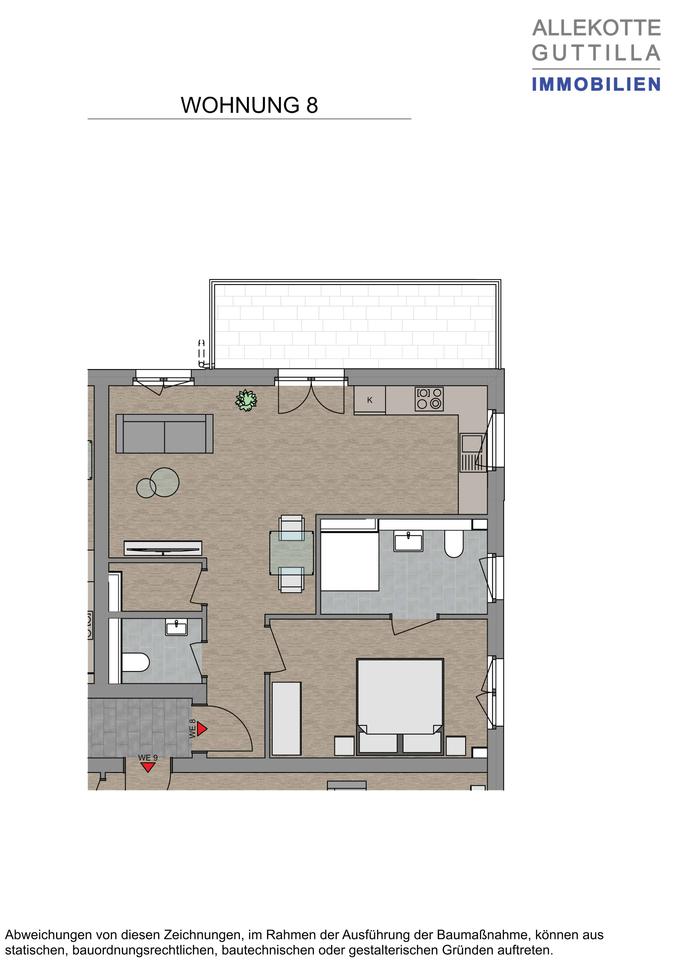 Thumbnail-Exkusive 2 Zimmer Etagenwohnung zur Miete-Erstbezug