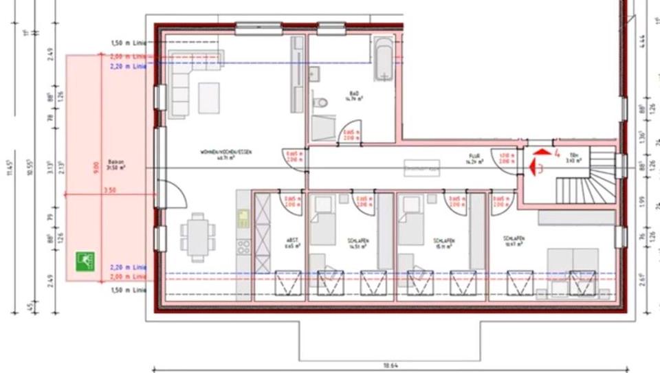 Thumbnail-5 Zimmer Wohnung mit Balkon in Havekost