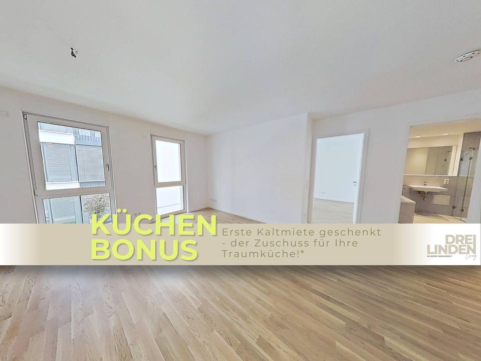 Thumbnail-Neubau-Komfort in Leipzig: stilvoll, hell und effizient geschnittene 2-Zimmer-Wohnung!