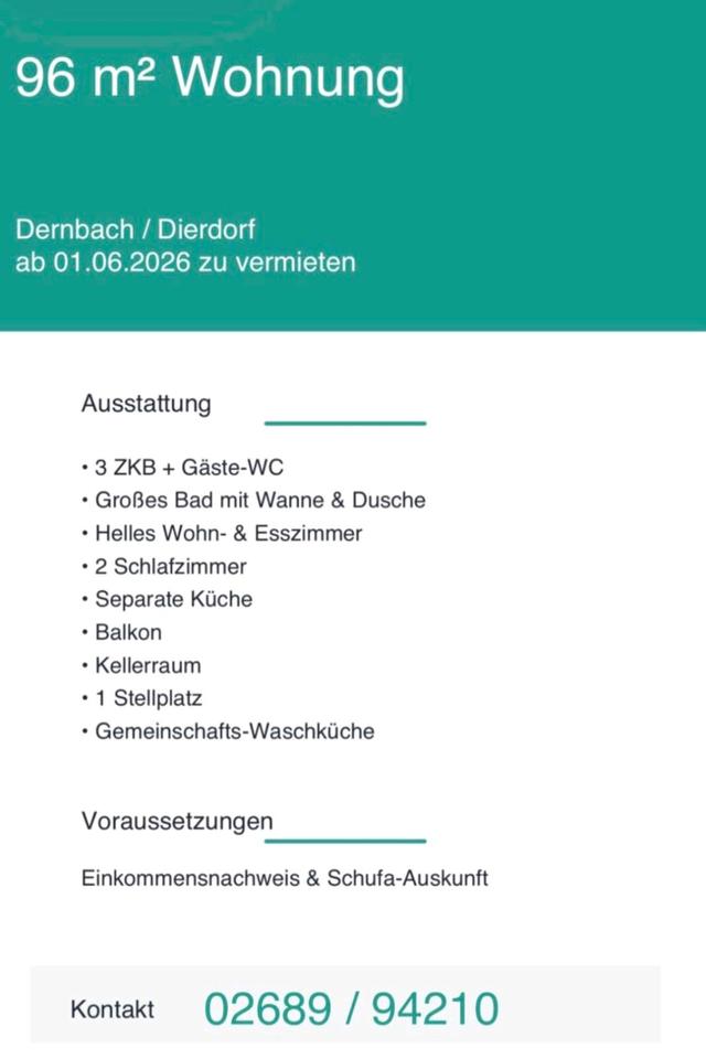 Thumbnail-Wohnung zu vermieten