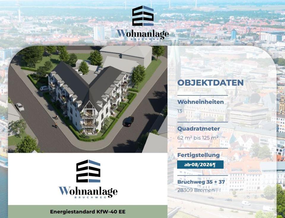 Thumbnail-NEUBAU exklusive 3-Zi.-Wohnung in 28309 Bremen NÄHE Mercedes
