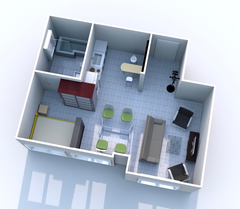 Thumbnail-Praktisches, modern möbliertes Souterrain Apartment