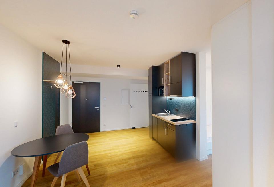 Thumbnail-Helles, möbliertes 1-Zimmer-Apartment