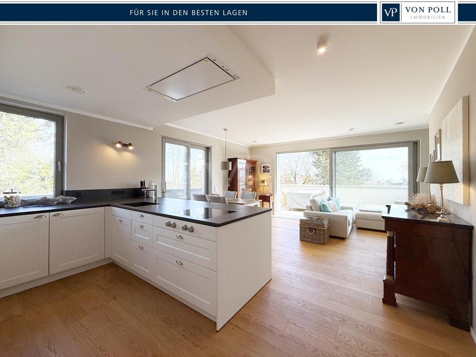 Thumbnail-VON POLL - OBERURSEL: Exklusive, vollmöblierte Penthouse-Wohnung mit Dachterrasse in begehrter Lage