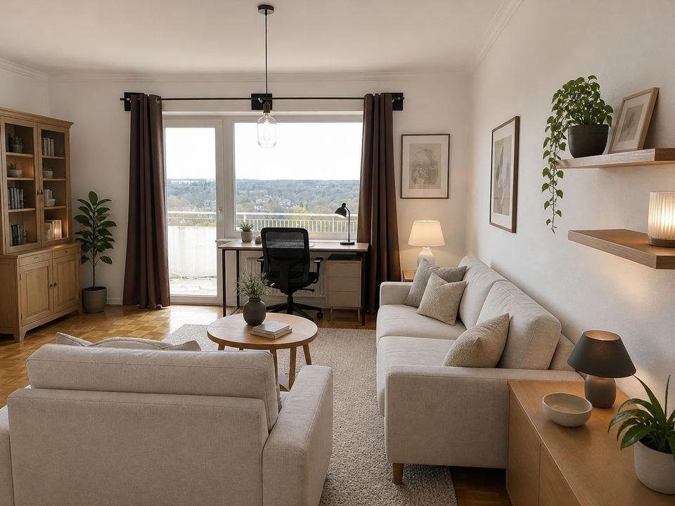 Thumbnail-Wohnen mit Balkon & Weitblick helle 1 Zi.-Wohnung mit sep. Küche