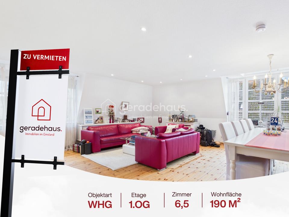 Thumbnail-Charmante Maisonette-Wohnung mit idyllischer Dachterrasse in Lingen - Laxten