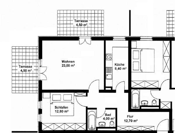 Thumbnail-Große 2-Raum-Whg 70qm mit Süd- und West-Terrasse, TG, in Striesen
