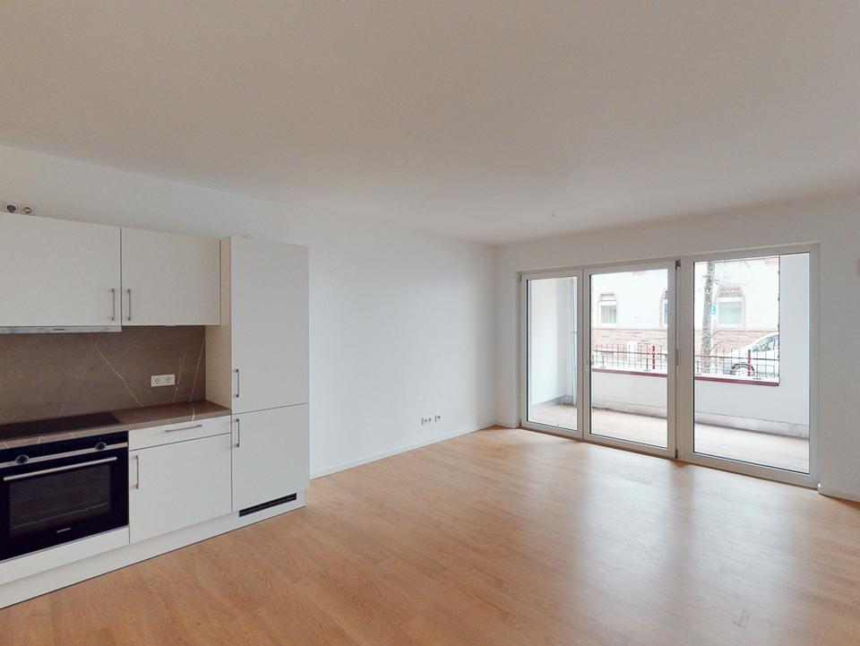 Thumbnail-Moderne 2-Zimmer-Wohnung mit Einbauküche und Terrasse