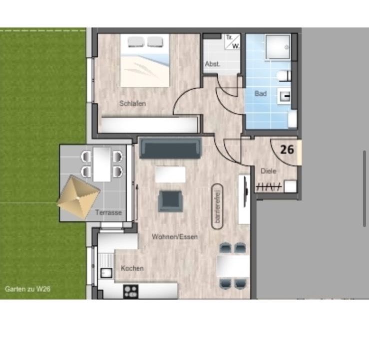 Thumbnail-2 Zimmer Wohnung Backnang zentral, seniorengerecht, neuwertig