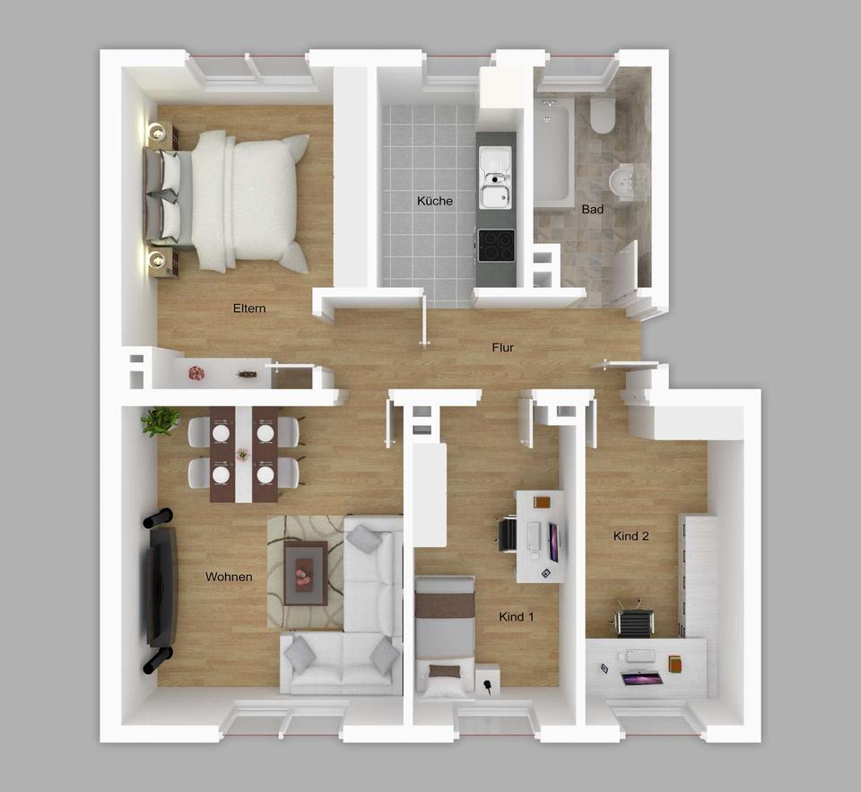 Thumbnail-Gemütliche 4- Zimmer Wohnung in Rauenstein!