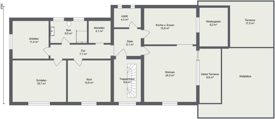 Thumbnail-Kernsanierte 4 Zimmerwohnung (EG) in Weisendorf, Erstbezug
