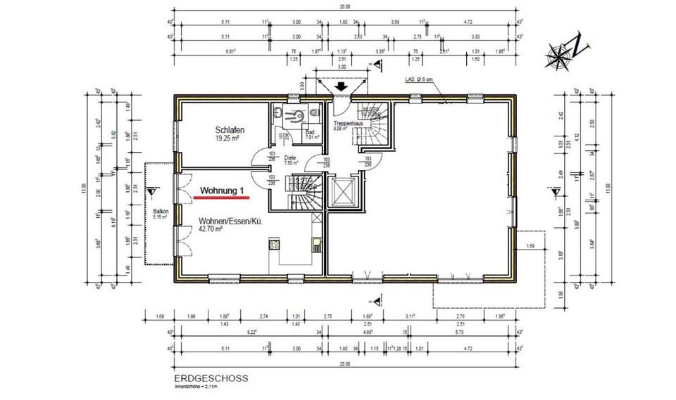 Thumbnail-4-Zimmer-Wohnung - 153m² Wfl. - Barrierefrei - Balkon - Terrasse