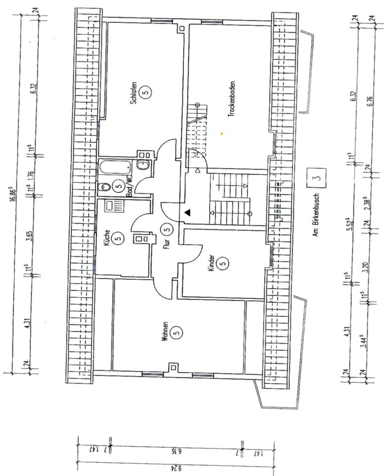 Thumbnail-3,5 Raum Bochum - Altenbochum Dachgeschoss in 5 Familienhaus
