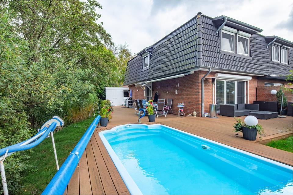 Thumbnail-Attraktives Reihenendhaus mit Außenpool & Wellnesskeller