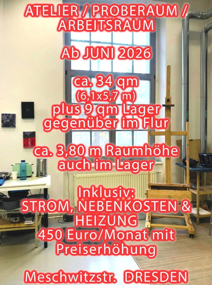 Thumbnail-Atelier Proberaum Arbeitsraum Dresden Industriegelände