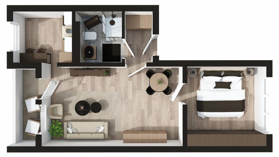 Thumbnail-2-Raum-Wohnung in Zschopau zu vermieten