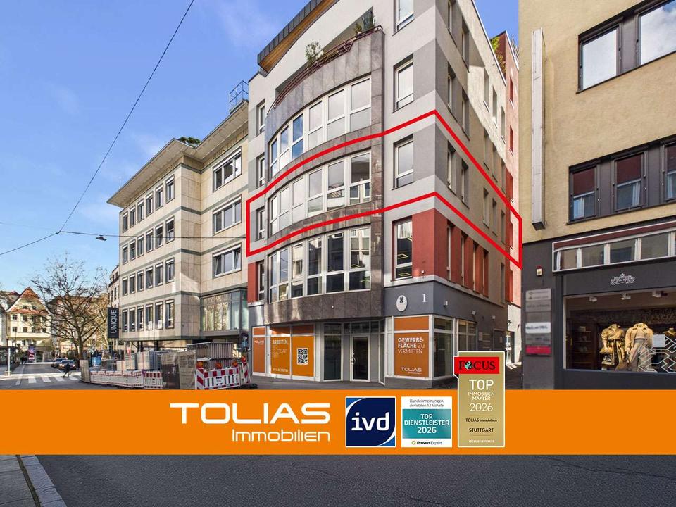 Thumbnail-Mittendrin statt nur dabei! Büro- Praxisfläche im Herzen von Stuttgart-Mitte - nahe Königstraße.