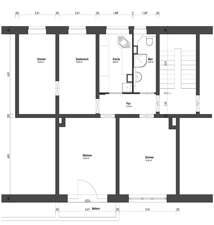 Thumbnail-3,5 Raum Wohnung