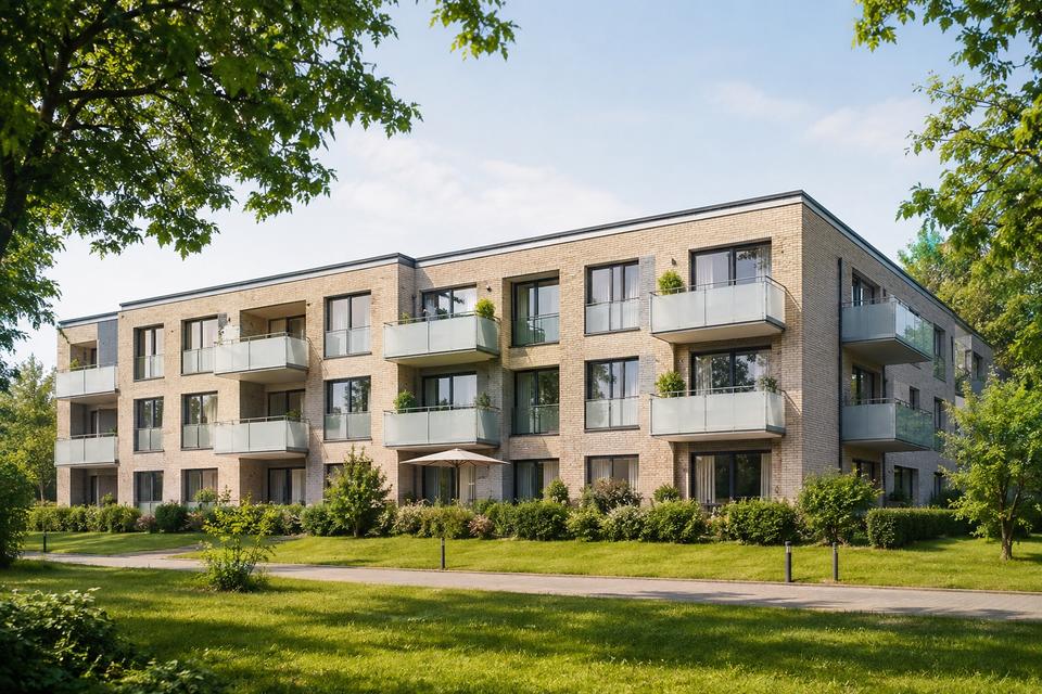 Thumbnail-4 Zimmer Neubauwohnung mit Balkon - WBS zwingend erforderlich