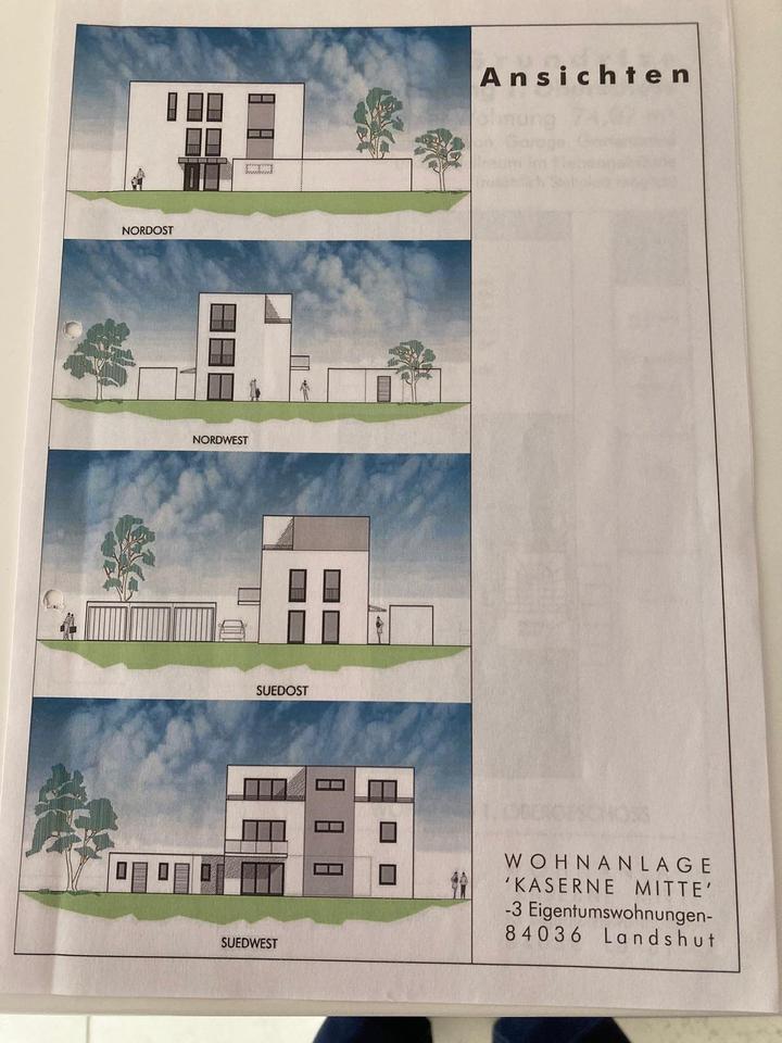 Thumbnail-Schöne, helle 3-Zimmerwohnung mit Balkon 1. OG in Landshut