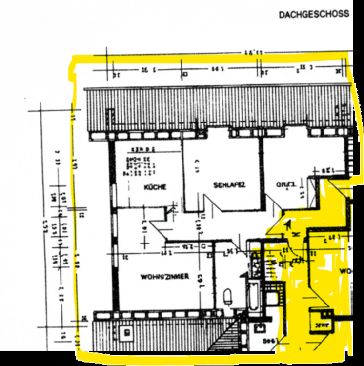 Thumbnail-3 Zimmer Dachgeschoss 75m2 Wohnung nach Sanierung Wüsten