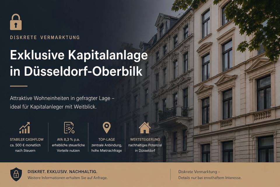 Thumbnail-Renovierte Kapitalanlage, Düsseldorf, Rendite 4,86 % + AfA 8,3 %