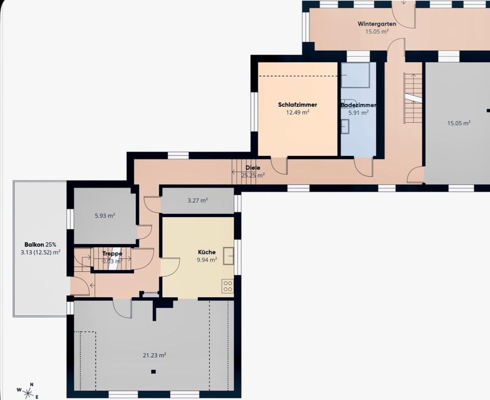 Thumbnail-Große 5,5-Zi.-Whg., 2 Etagen, Garten, 2 Garagen